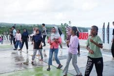 Aksi Senam Sehat Bersama di Waburi Park